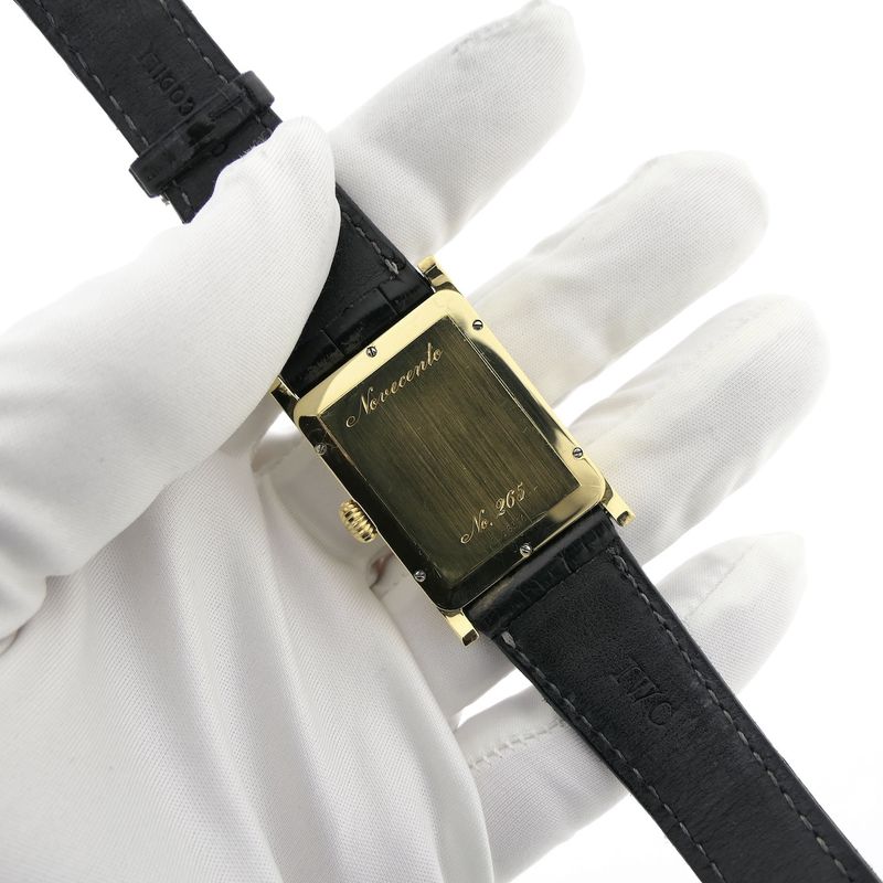 Image 12 of IWC Novecento Perpetual Calendar Moonphase IW3545; 18k. Gold men's watch