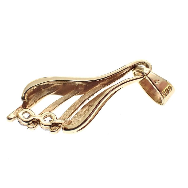 Image 4 of Golden fantasy pendant with zirconia