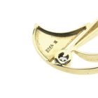 Image 3 of Gold abstract pendant with zirconia