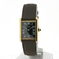 Cartier Tank Vermeil 'Large'; Vintage mechanical watch