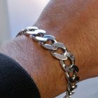 Image 9 of Solid Silver Gourmet Link Bracelet.