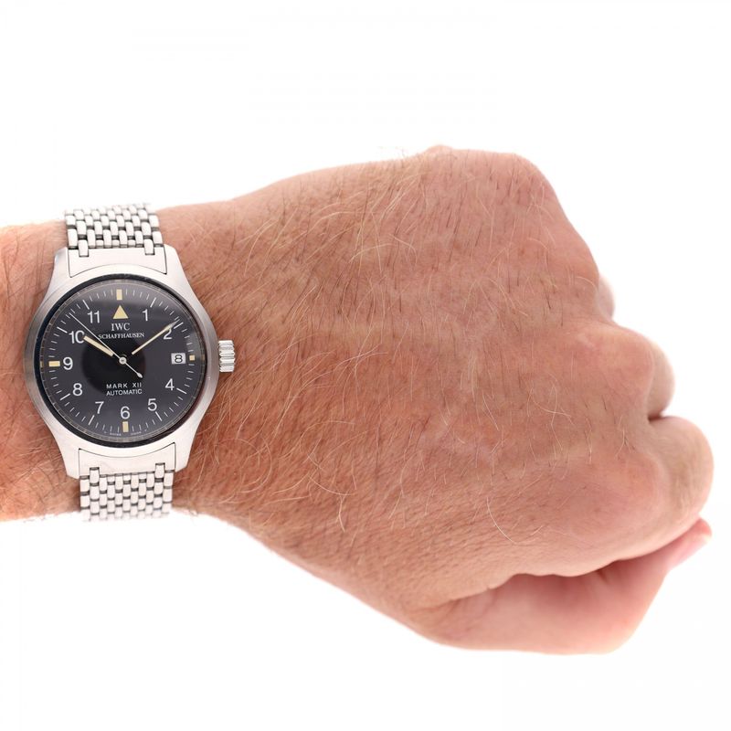 Afbeelding 16 van IWC Pilot's Watch Mark XII IW3241; Vintage Heren Horloge (Full-Set)