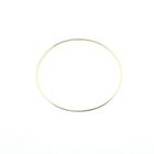 Image 3 of Gold smooth slave bracelet | Ø 67 mm