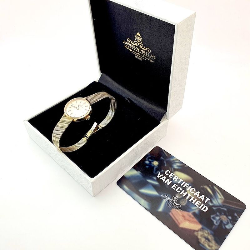 Image 5 of Omega Genève Vintage; 14k. gouden dames horloge