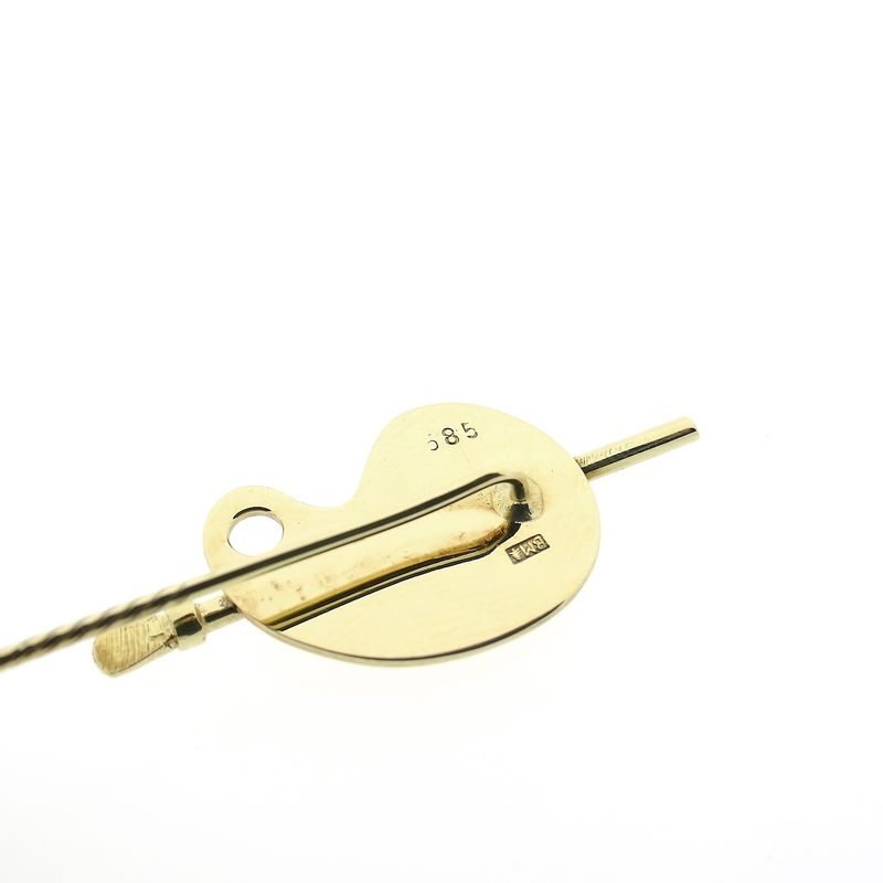 Image 3 of Gold lapel pin of a painter's palette