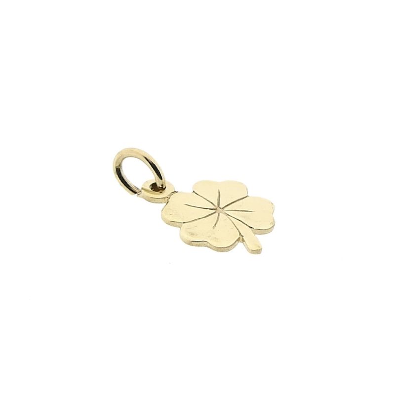 Image 2 of Gold pendant of a four-leaf clover