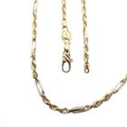 Image 3 of Two-tone gold Figarope link chain; Cento Group
