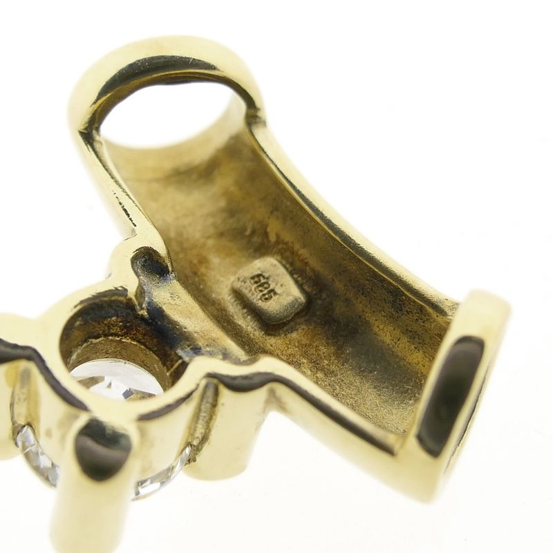 Image 9 of Gold pendant with zirconia