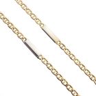 Image 3 of Two-tone gold navy link necklace | 51 cm