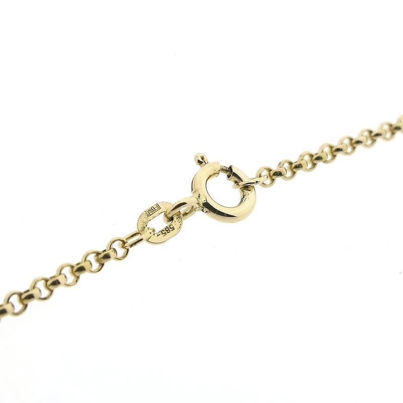 Image 3 of Gold jasseron link chain | 50 cm
