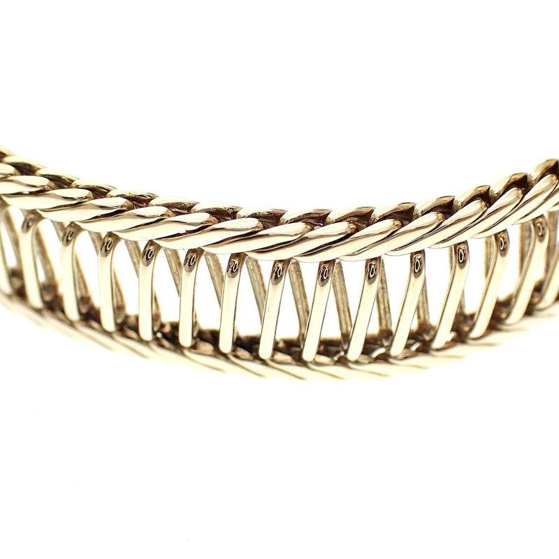 Image 1 of Vintage gold fantasy link bracelet