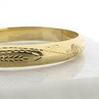 Image 8 of Gold slave bracelet with engravings; Size M