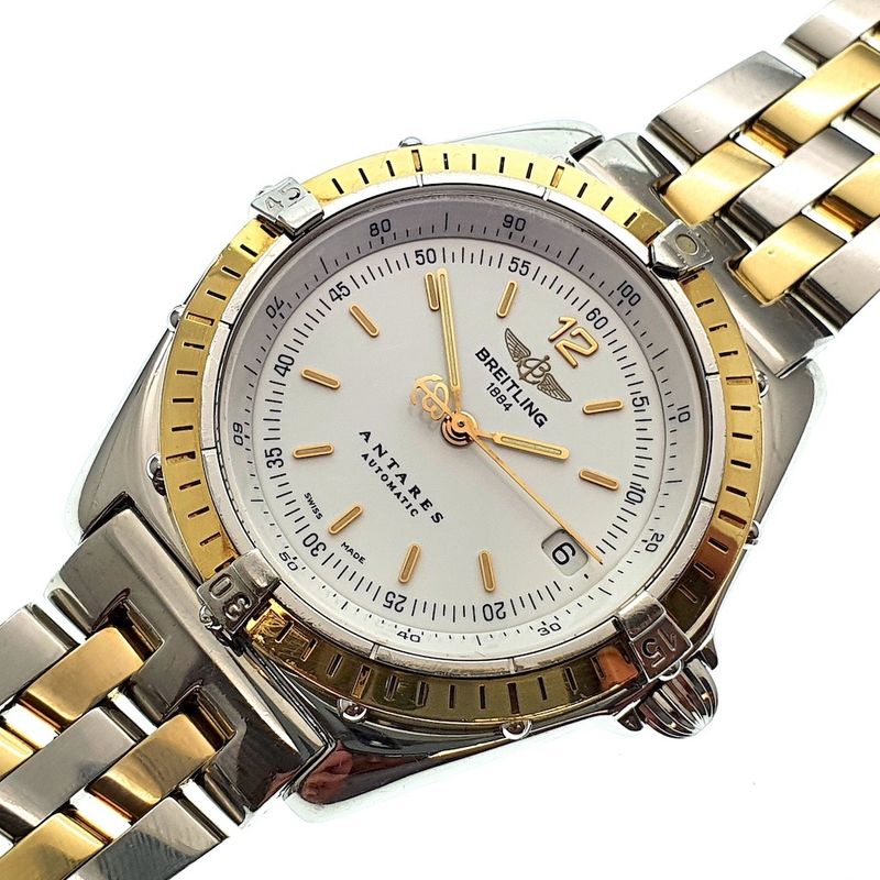 Image 13 of Breitling Antares; Men's watch on pilot strap