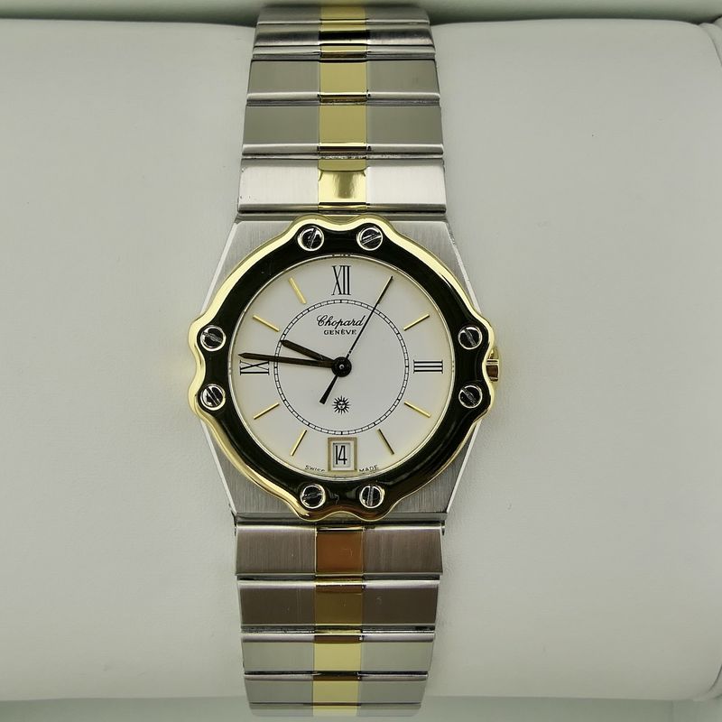 Image 14 of Chopard St. Moritz 8023; 18k gold/steel watch