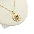 Image 9 of Vintage gold pendant with garnet