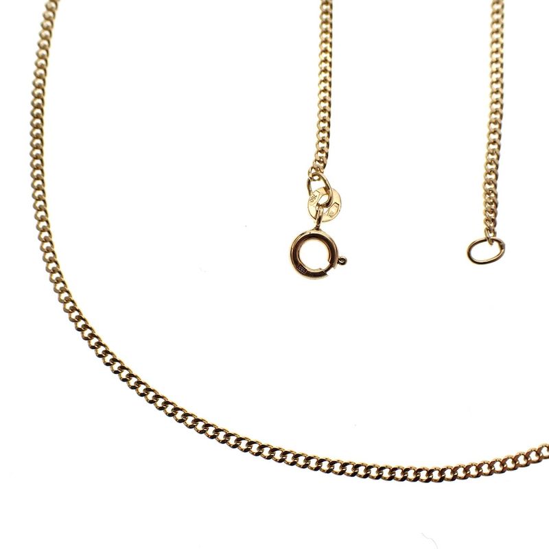 Image 3 of Gold gourmet link chain; 64 cm