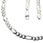 Image 3 of Silver chain; figaro link | 46 cm