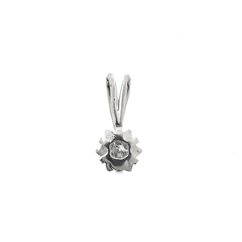 Image 6 of White gold pendant with diamond | 0.04 ct.