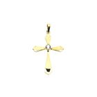 Image 1 of Gold cross pendant with zirconia
