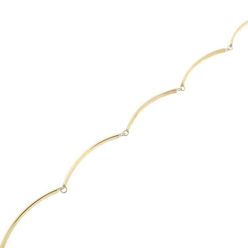 Image 8 of Gold bar link bracelet