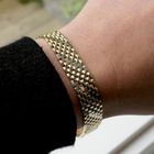 Image 12 of Vintage two-tone gold panther link bracelet