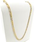 Image 3 of Two-tone gold navy link necklace; Men's | 71.5 cm