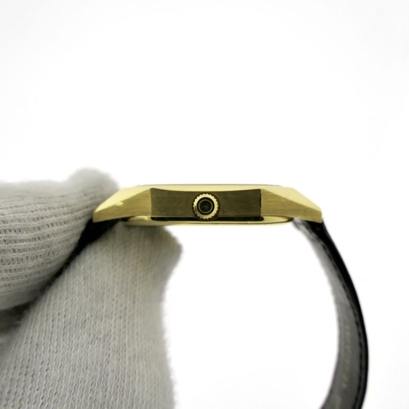 Image 9 of Omega Constellation; Vintage 18k gold men's watch with a linen dial