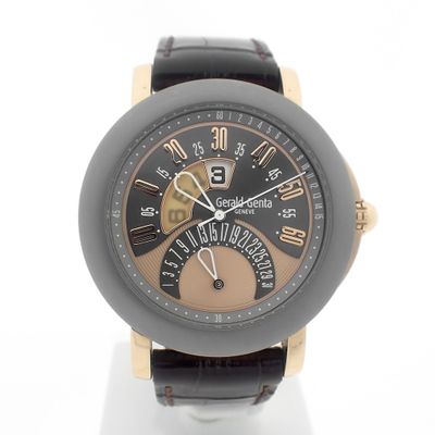 Image 1 of Gerald Genta Arena Bi-Retro; 18k gold men's watch with Tantalum bezel