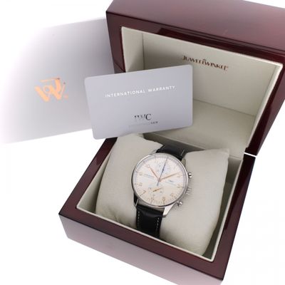 Image 2 of IWC Portuguese Chronograph 'Ivory' IW371445; Automatic Watch