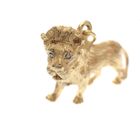 Image 3 of Solid lion pendant with diamond eyes