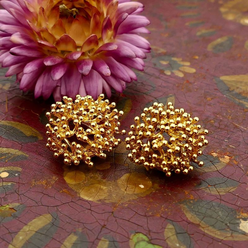 Image 2 of 14K Yellow Gold Clip-On Earrings