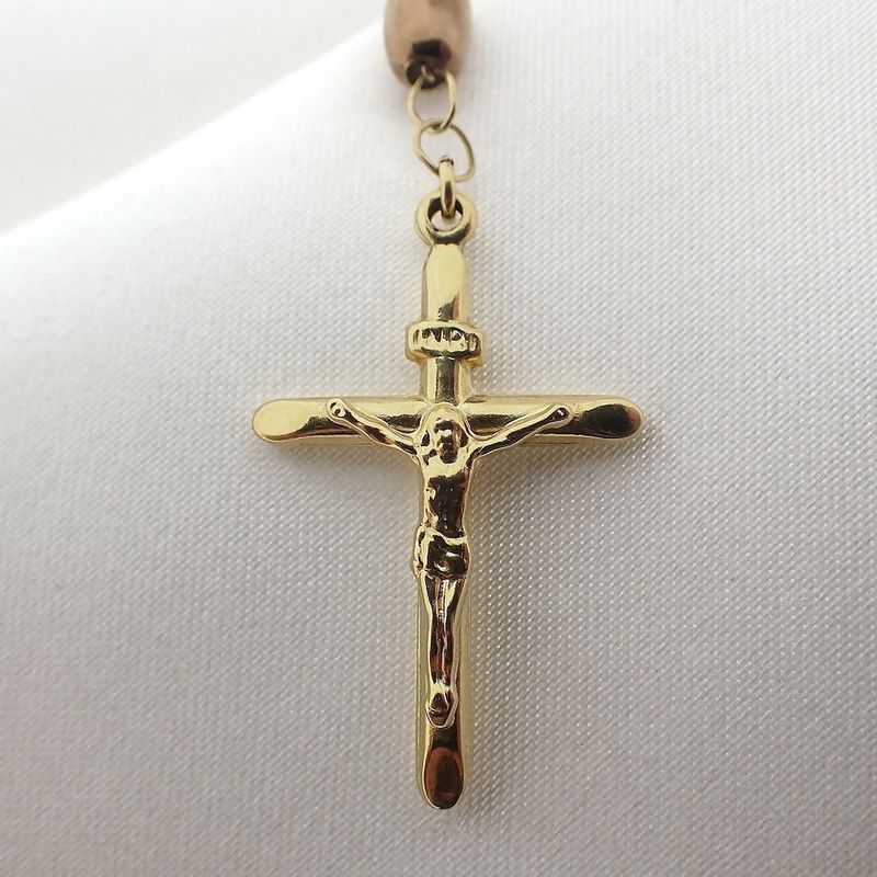 Image 3 of Two-tone gold rosary | 50 cm