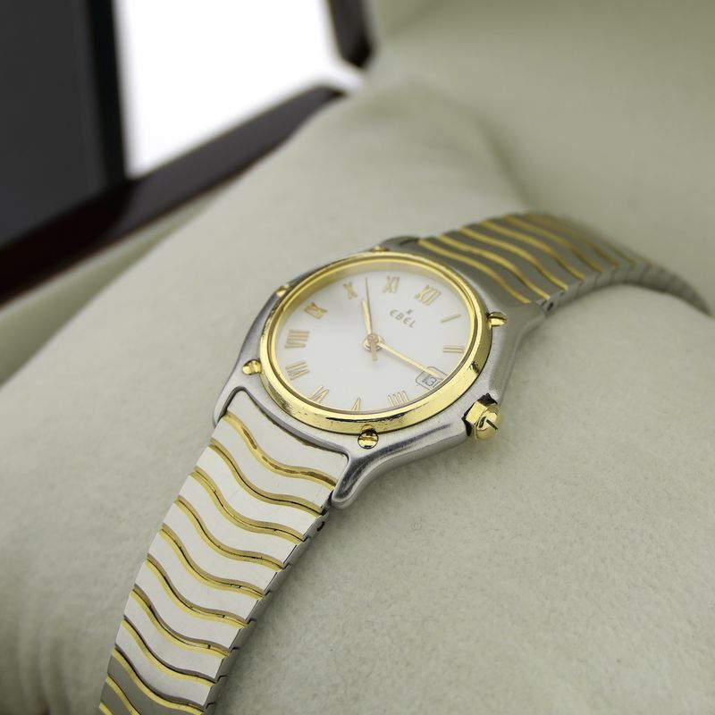 Image 13 of Ebel Classic Wave; 18k gold/steel women's watch