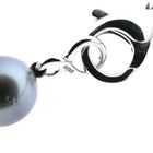 Image 7 of Tahitian pearl necklace with white gold clasp | 46 cm