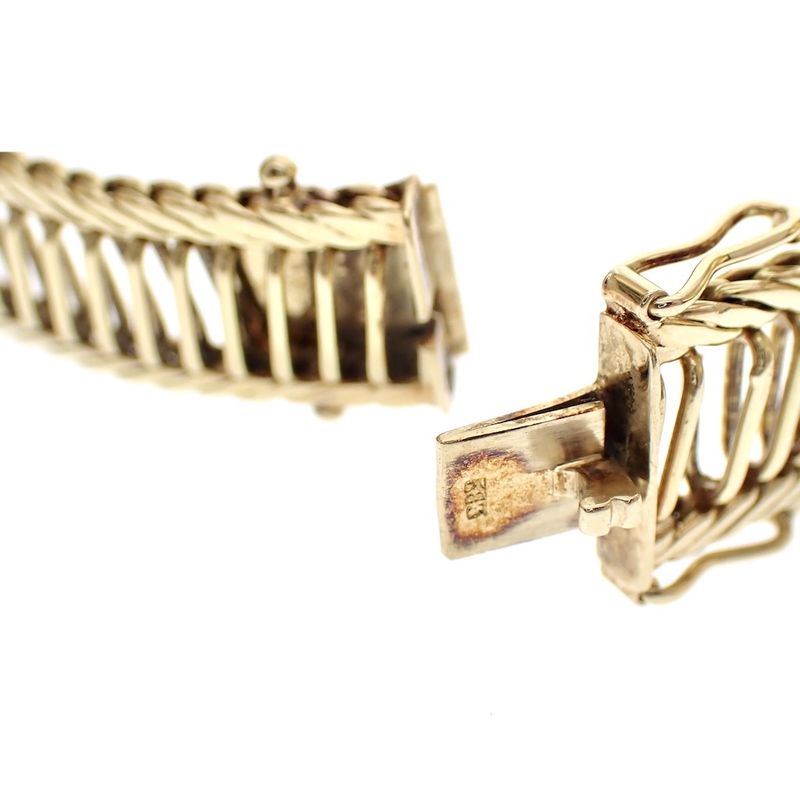 Image 3 of Vintage gold fantasy link bracelet