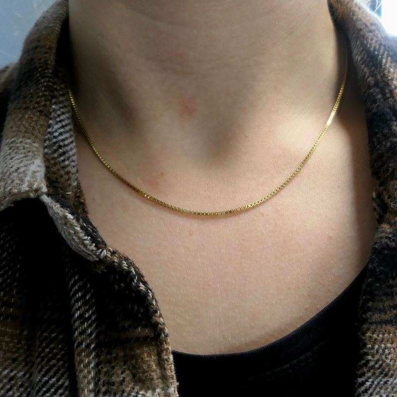 Image 7 of Golden Venetian link chain