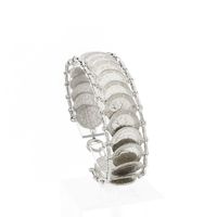 Silver Queen Wilhelmina Coin Bracelet