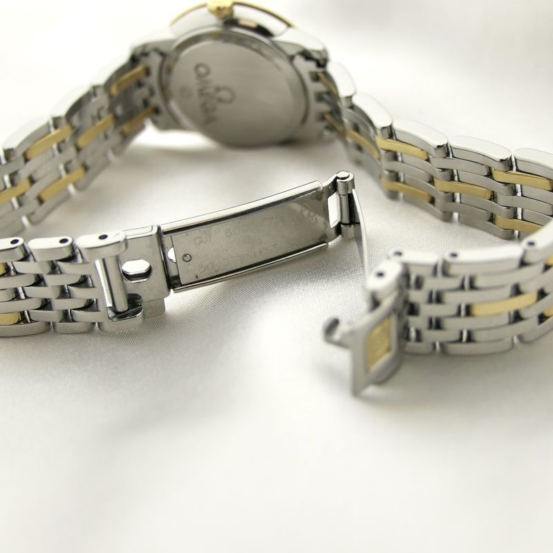 Image 14 of Omega De Ville Prestige; 18k gold/steel women's watch