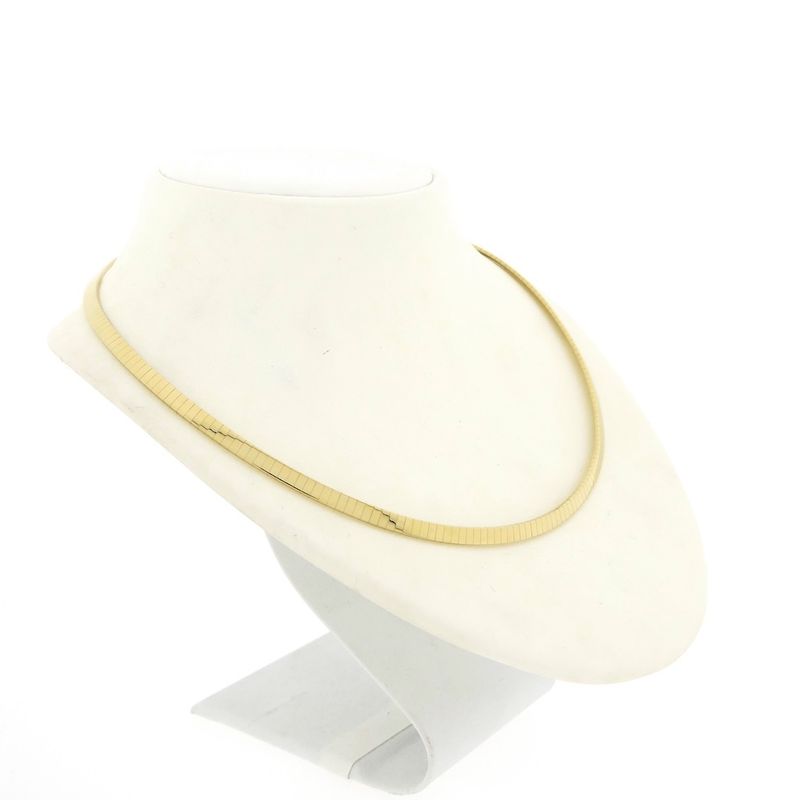 Image 3 of Gold Omega link necklace | 44 cm