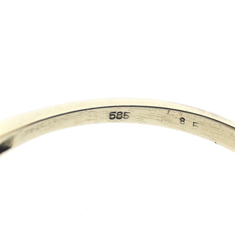 Image 8 of Two-tone gold ring with diamonds; 0.065 ct.