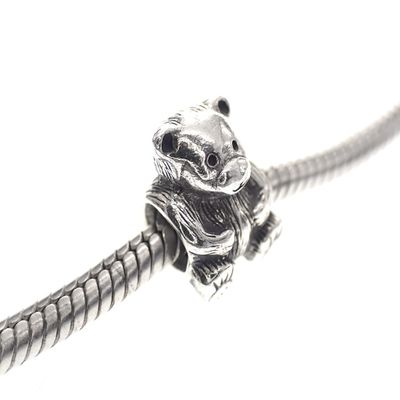 Image 2 of Pandora charm; Silver; Teddy Bear Charm