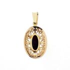 Image 8 of Gold pendant with garnet