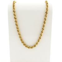 Gold twisted link chain