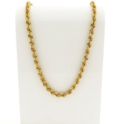 Image 1 of Gold twisted link chain
