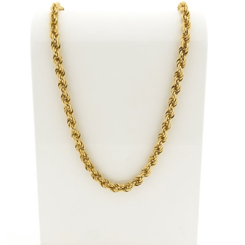 Image 1 of Gold twisted link chain
