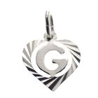 Image 1 of Silver pendant; Letter G