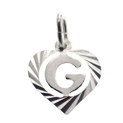 Silver pendant; Letter G Image 1 of Silver pendant; Letter G