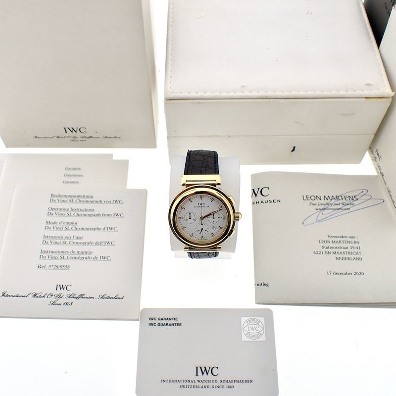 Image 4 of IWC Da Vinci SL Chronograph; 18k. men's watch