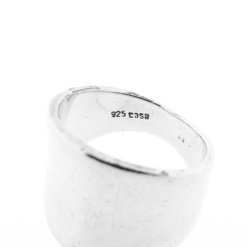 Image 4 of Wide silver ladies ring