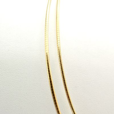 18-karat gold omega necklace; double | 50 cm Image 2 of 18-karat gold omega necklace; double | 50 cm